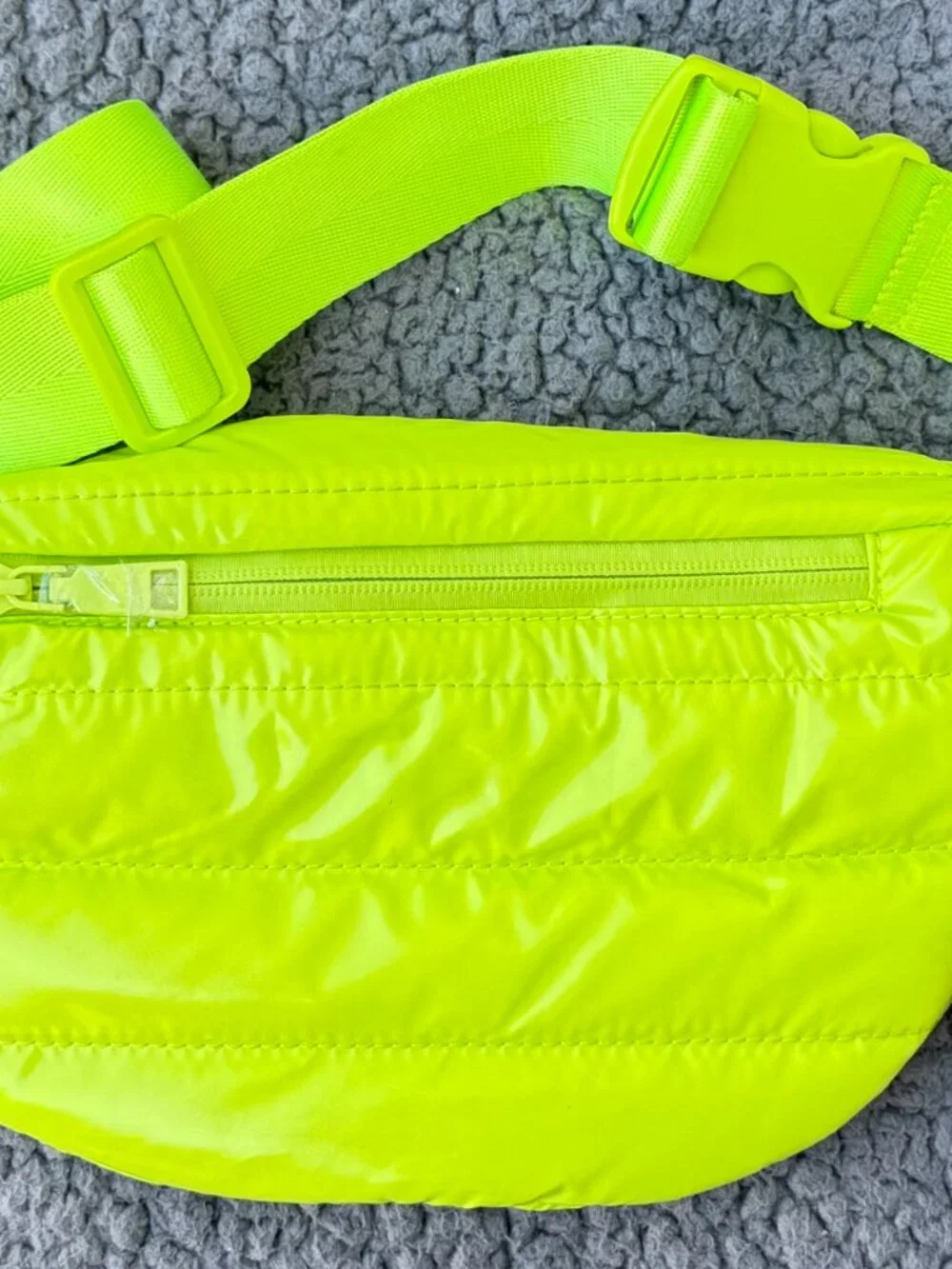 Ah Dorned Neon Lime Puffer Crossbody Bum Belt Purse Fanny Bag nwt Rt LP